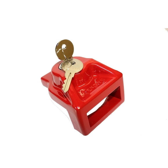 Jendyk GHAL-KA - Candado de mano de aluminio rojo (llave similar), 1 paquete