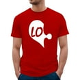 thumbnail image 2 of FASHOFT Valentines Shirts for Matching Couples Mens Long Sleeve Shirt Valentines Day Gifts for His and Her Red L, 2 of 5