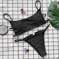 thumbnail image 3 of Plus size Swimsuits Women Bikini Set Swimwear Push-Up Padded Solid Bra Swimsuit Beachwear, 3 of 9
