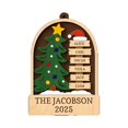 thumbnail image 2 of Adorno de Genealógico, Adorno Navideño, Placas de Madera con Nombre, 4 X 5,1 Pulgadas, Colgante 2025 para Fiestas en Casa, Pared, Festivales, Su, 2 of 9