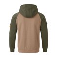 thumbnail image 6 of GrmtClth Men's Soft Long Sleeve Quarter Zip Hoodie Contrast Zipper Casual Pullover Lightweight Sweatshirt for All Season Daily Outdoor Wear 2XL, 6 of 8