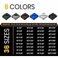 thumbnail image 5 of PROTARP Extra Heavy Duty 16 Mil Tarp Cover, Waterproof, UV Resistant, Rip and Tear Proof, Poly Tarpaulin with Reinforced Edges for Roof, Camping, Patio, Pool, Boat. (Black 18′ X 24′), 5 of 7