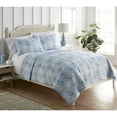 thumbnail image 3 of Seersucker 6-in-1 Quilt Set, Full/Queen, Blue Poppies, 3 of 6