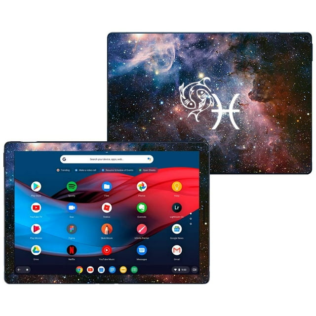 MightySkins Skin Compatible with Google Pixel Slate 12.3" (2018) - Pisces | Protective, Durable, and Unique Vinyl Decal wrap Cover | Easy to Apply, Remove, and Change Styles | Made in The USA