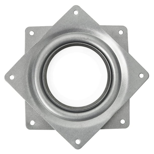 Paquete De 2 Platos Giratorios Lazy Susan De 4 Pulgadas, Bandeja Giratoria Con Rodamiento De Bolas De Acero De 300 Libras, Gabinete De Mesa Resistente Y Fuerte De Perfil Bajo