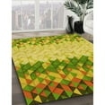 thumbnail image 2 of Ahgly Company Indoor Rectangle Patterned Dark Yellow Green Area Rugs, 2' x 3', 2 of 6