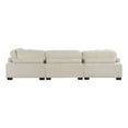 thumbnail image 6 of Lexicon Traverse 4-Piece Corduroy Fabric Modular Sectional in Beige, 6 of 9