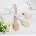 thumbnail image 3 of Walson Long Handle Bath Brush Exfoliating Massaging Bathing Scrubber Bristles Body Massager, Random Color, 3 of 8