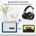 thumbnail image 2 of Bluetooth Cassette Player, Portable Auto Reverse Tape Player Bluetooth Output to Headphone Speaker Walkmen Tape Player with 3.5mm Jack Headphone Speaker USB Cable, 2 of 10