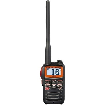 Standard Horizon HX40 6W Handheld VHF Marine Radio | Waterproof | Floatable | 6W Power Output | Integrated GPS | Long Battery Life | Easy-to-Use Display