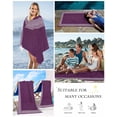 thumbnail image 5 of Dark Purple Retro Greek Key Beach Towels Oversized Super Absorbent,Geometric Greece Ancient Farmhouse Lightweight Bath Towel Quick Dry Sets For Bathroom/Pool/Rv Camping/Beach Play/Gym Room 30"x60", 5 of 8