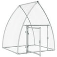 thumbnail image 3 of vidaXL Chicken Cage Silver Galvanized Steel Large Durable Chicken Cage, 3 of 5