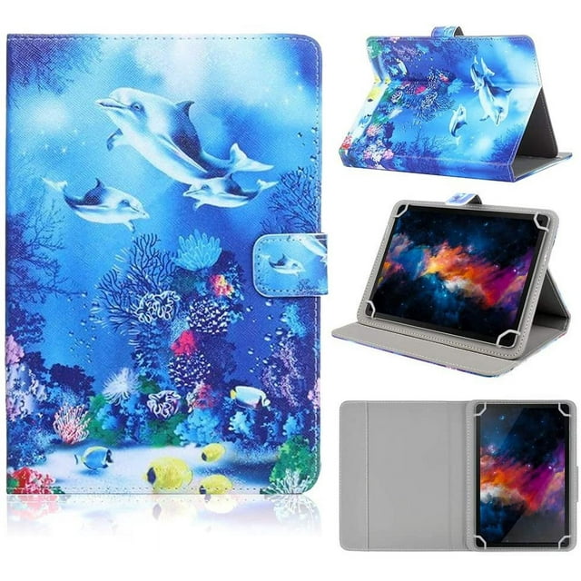 9"-10.1" Inch Universal Tablet Case Protective Cover Stand Folio Case for 9 10 10.1 Inch for Android Samsung Touchscreen Tablet HD Universal 9-10.1inch
