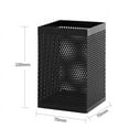thumbnail image 2 of Mesh Pen Holder Metal Pencil Holder, Black Square 1 Pack, 2 of 5