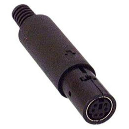 IEC MD06F Mini Din 6 Pin Female Connector - Walmart.com