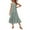 Green, variant on Casual V-Neck Floral Print Sleeveless Midi Dress Women's Summer Boho Dress Lightweight Rayon Blend with Side Slits for Beach Vacation,Gray L