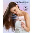 thumbnail image 2 of Secador de pelo OSOU, secador de pelo iónico negativo, secador de alta velocidad con motor sin escobillas de 110.000 RPM, secador de viaje ligero de secado rápido, secador de pelo doméstico silencioso, 2 of 5