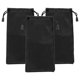 thumbnail image 2 of Bolsillo de tela suave PouchEyeGlass 3Pzas Negro 9x18cm Tela Bolsa Impermeable., 2 of 2