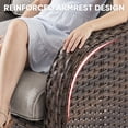 thumbnail image 6 of Giantfurnni Patio Furniture Wicker Swivel Rocking Glider Chair High Back Outdoor Rattan Rocker Set of 2 for Porch Backyard, 6 of 9