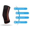 thumbnail image 2 of Sports Elbow Guards,Nylon Knit Soft Elbow Compression Sleeve with Strap,Women's Men's Compression Elbow Pads for Basketball Riding Running Work Out (S), 2 of 9