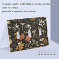 thumbnail image 4 of Dailycode Light Switch Plate Covers 3 Gang Wall Plate Plastics Outlet Covers for Kitchen Home Office Decor Mushroom Weed Leaves Herb, 4 of 8