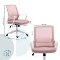 thumbnail image 2 of Silla de Oficina Mundo In Vastra Ejecutiva Ergonomica Mesh Rosa MUNDO IN Vastra, 2 of 8