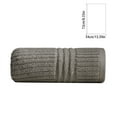 thumbnail image 3 of Gray Classic Luxury Cotton Washcloths 29.1x13.3 in - Double-needle Embroidery Stitching - Soft, Absorbent & Quick-Drying Bath Towels - Hotel, Spa, Bathroom Face Towel, 3 of 7