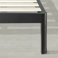 thumbnail image 3 of Mellow Kert Metal Platform Bed with Fabric Headboard and Rounded Legs, Classic Grey, Queen, 3 of 8