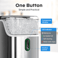 thumbnail image 3 of Philergo 35lbs/24H Nugget Ice Maker Countertops with LED Indicator, Portable Chewable Pebble Ice Machine with Self-Cleaning, Crushed Sonic Ice for Hmoe, Kitchen, RV, Stainless Steel, 3 of 11