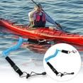 thumbnail image 4 of Riwesomey 2 piezas Kayak Paddle Leash Lanyard Cuerda anticaída Bombillas para automóviles Azul, 4 of 6