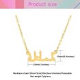 thumbnail image 4 of 1Pc Arabic Character Pendant Arabian Pendant Arab Letters Chain Stylish Muslim Necklace Fashionable Moslem Chain Golden, 4 of 6
