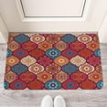 thumbnail image 2 of Retro Door Mat, 17 X 30 Inch Boho Vintage Square Pattern (2) Welcome Doormat Decorative Home Floor Mat, Non Slip Rubber Back and Strong Water Absorption for Outdoor Indoor Entrance Decor, 2 of 6