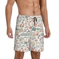 thumbnail image 2 of Wukai Summer Life Men’s Short Pajama Pants With Pockets Soft Sleep Pj Shorts for Men-XX-Large, 2 of 6