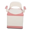 thumbnail image 1 of Inodoro portátil plegable para adultos, Silla de Cama Desmontable de Cama Rosa Anillo de Cojín Rosa Pu Anillo Anti -resbalón de Carga Fuerte de Carga Fuerte Con Brasos para El, 1 of 7
