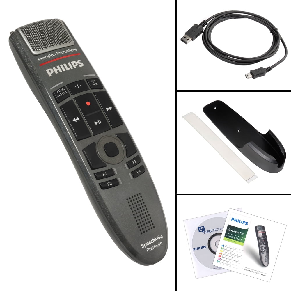 Philips SMP3700 SpeechMike Premium Touch Dictation Microphone Walmart