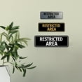 thumbnail image 2 of Standard Restricted Area Sign (Red) - Small, 2 of 5