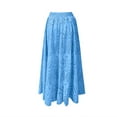thumbnail image 5 of Skirts for Women Pocket Casual Solid Loose Long Skirt for Women Sky Blue M, 5 of 5