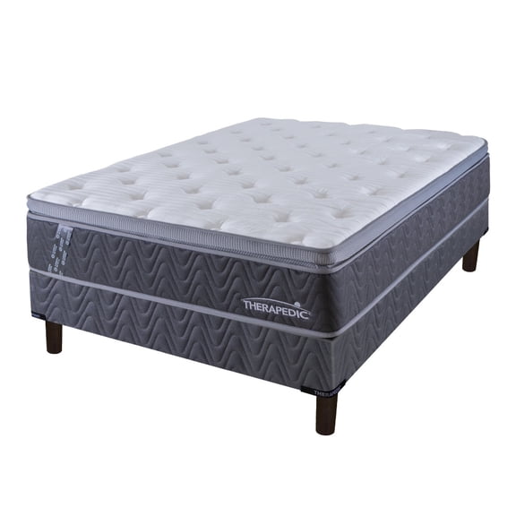 Colchón mas Box Queen Size Therapedic Velvet