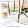 thumbnail image 4 of TrendSage 6'x 2' Gymnastics Mat, 2" Thick Folding Tumbling Mat with Hook and Loop Fastener, Foldable Gym Mat with Carrying Handles, Cheer Mats for Kids Adults Home Exercise Aerobics Fitness，Grey, 4 of 16