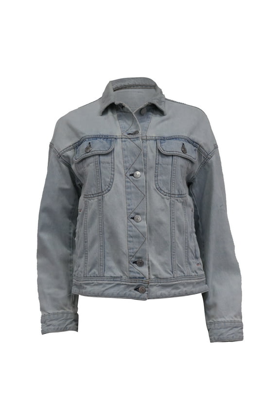 Button-Down Jacket in Bluer Cotton Denim