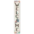 thumbnail image 2 of My Word! Welcome Owl Floral Porch Board Welcome Sign & Porch Leaner for Front Porch Deck Patio or Wall - Indoor Outdoor Farmhouse Rustic Vertical Home Decor 8"x46.5", 2 of 5