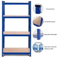 thumbnail image 3 of Gymax Adjustable 32''x63'' Heavy Duty 4 Level Garage Tool Shelf Storage 1600lb Capacity, 3 of 10