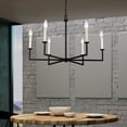 thumbnail image 2 of Elk Home 30-Inch Wide Dunne Chandelier, Transitional, Matte Black, 2 of 7