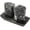 Black, variant on Radicaln Marble Salt and Pepper Shakers 2.5 inches White Handcrafted Stone Saleros Spice Set for Kitchen Counter, Pink Salt Holder, Farmhouse Kitchen Table Decor, Elegant Home Essentials