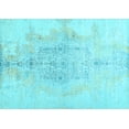 thumbnail image 1 of Ahgly Company Indoor Rectangle Abstract Light Blue Contemporary Area Rugs, 5' x 8', 1 of 4