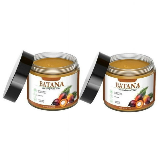 Batana Hair Oil For Hair and Scalp Organic, Batana Hair Oil Organic Conditioner, Organic Batana Hair Oil Sourced from Honduras 4.23 oz Batana Hair Oil Cream 2PCS