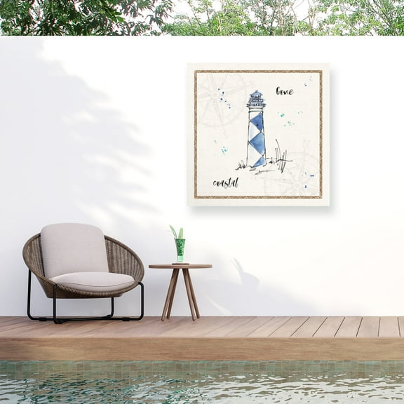 Anne Tavoletti 'Coastal Buoys IV Coastal' Outdoor Canvas