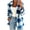 Blue, variant on cocolona Womens Classic Plaid Jacket Fleece Lined Long Sleeve Lapel Overcoat Fall Winter Warm Trendy Outerwear