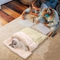 thumbnail image 5 of Winter Warm Pet Bed - Cozy Dog Bed for Small Dogs & Cats, Reversible Fleece Mat, Machine Washable Bunny Pattern, 5 of 9