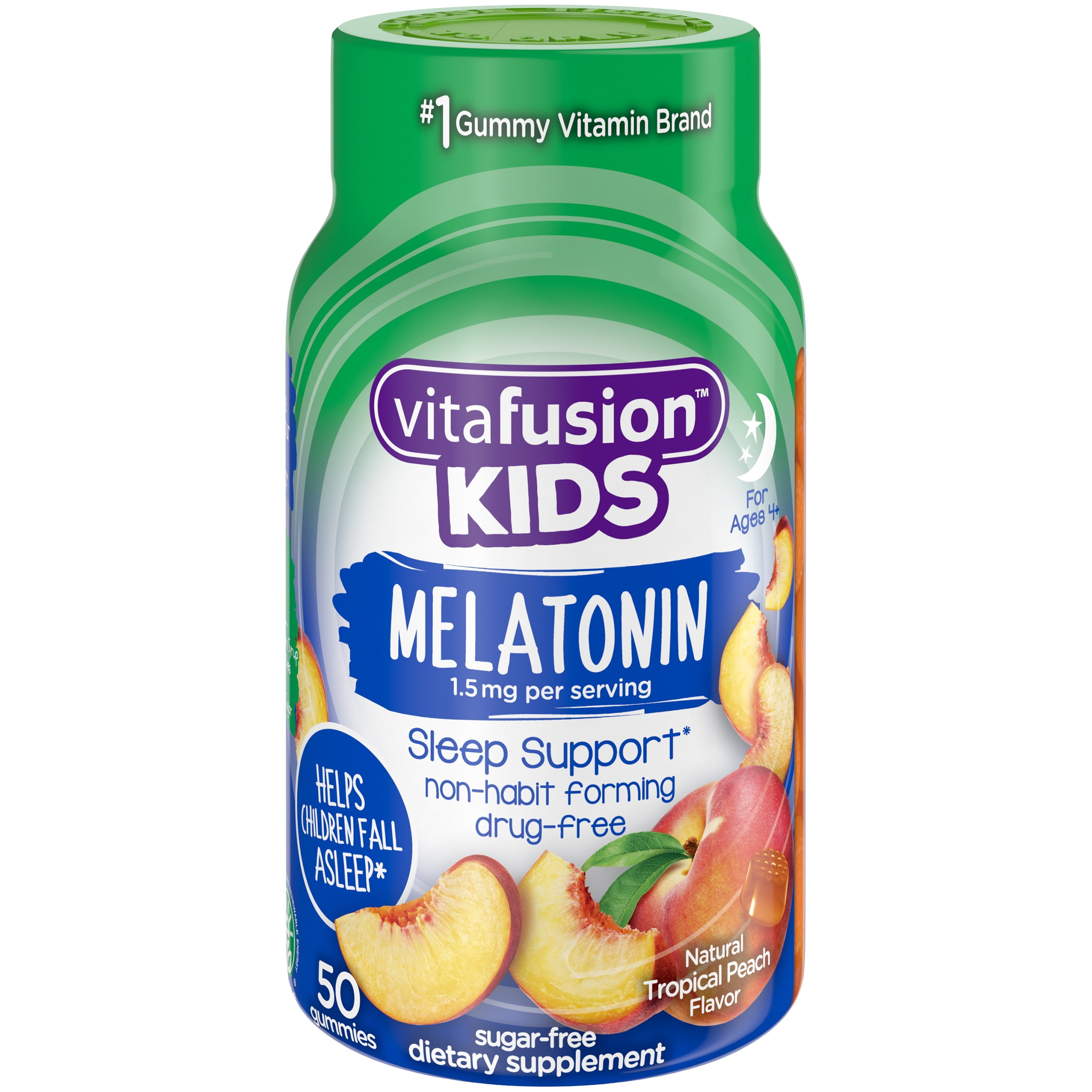 Vitafusion Kids Melatonin Gummy Vitamins, 50ct